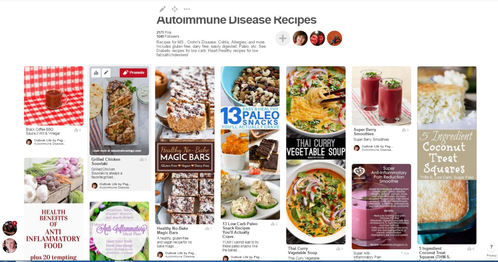 Autoimmune Disease Recipe Board